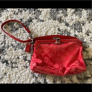 Coach Top Closure Wristlet